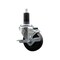 Service Caster 3.5'' Phenolic Swivel 1-1/4'' Expanding Stem Caster with Brake SCC-EX20S3514-PHS-TLB-114 - alternate 1